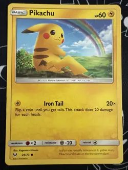 Pokemon Shining Legends Pikachu 28/73 - NM - Image 1