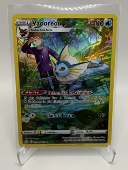 2022 Pokemon TCG - Vaporeon #TG02/TG30 Brilliant Stars Trainer Gallery - Image 1