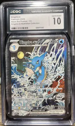 CGC 10 GEM MINT Pokemon Kingdra EX 131 Black Star Promo - Image 1
