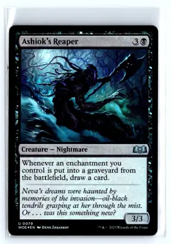 FOIL Ashiok's Reaper Wilds of Eldraine - MTG Magic the Gathering Card - Image 1