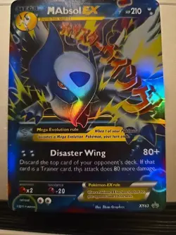 Pokemon TCG M Absol-EX XY Black Star Promos Holo Card XY63 - Image 1