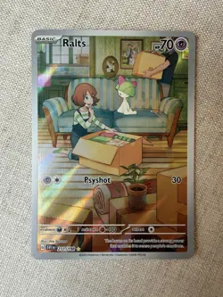 Pokemon TCG Ralts Scarlet & Violet Holo Illustration Rare Card 211/198 Base Set - Image 2
