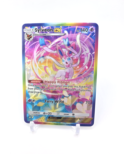 Custom Foil Holo SYLVEON Card RAINBOW SYLVEON EX READ DESCRIPTION BELOW - Image 1