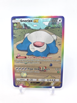 Custom Foil Holo SNORLAX Card Rainbow SNORLAX EX READ DESCRIPTION BELOW - Image 1