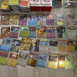 Pokemon Trading Card Set Lot with Mew Box Includes Tokens Coins Stickers - Image 5