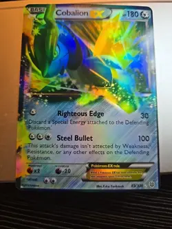 Pokemon 2012 Plasma Storm Cobalion EX Ultra Rare Holo Card 93/135 HP - Image 2