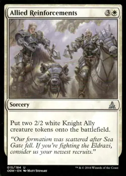 Allied Reinforcements 015/184 MTG Magic the Gathering card - Image 1