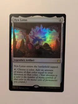 NYX Lotus Foil Card, Magic The Gathering, Theros Beyond Death, NM, Rare - Image 1