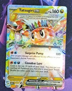 Pokemon TCG: Tatsugiri ex 142/191 Double Rare Surging Sparks NM Card - Image 1