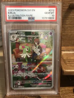 2023 POKEMON SVI EN KIRLIA ILLUSTRATION RARE CARD#212 GEM MT PSA 10 - Image 4