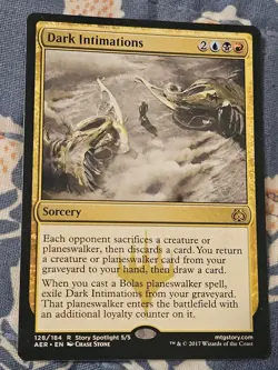 Dark Intimations 128 Rare Aether Revolt MTG Magic - Image 1