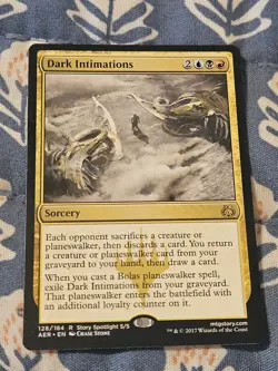 Dark Intimations 128 Rare Aether Revolt MTG Magic - Image 2