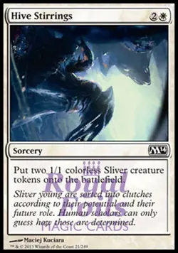 Hive Stirrings 4x FOIL MTG M14 2014 Core Set Common MINT white - Image 1