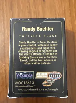 Grindstone 1998 Randy Buehler World Championship Decks MTG - Image 2