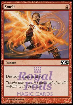 Smelt 3x FOIL MTG M13 Core Set Common MINT red - Image 1
