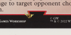 Knight Rampager Misprint Stamp Error Warhammer 40k 40000 mtg magic the gathering - Image 2
