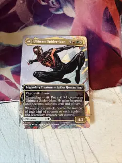 SHIPS TODAY! Miles Morales 0200 (Borderless) MTG Magic Marvel's Spider-Man - Image 2