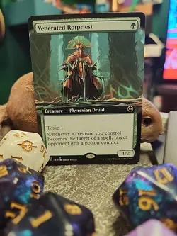 MTG Venerated Rotpriest - Extended art - Phyrexia: All Will Be One #392 - Image 1