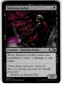 Skeleton Archer Core Set 2021 FOIL MTG NM - Image 1