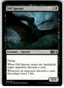 Fell Specter Core Set 2019 Regular MTG - Image 1