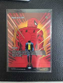 NM Borderless Foil Path to Exile, MTG, Marvel's Spider-Man, Magic, 4 - Image 1
