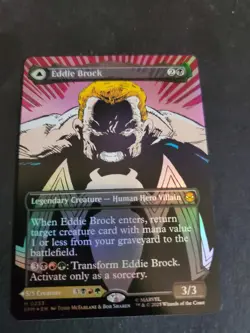 1 x Eddie Brock Venom, Lethal Protector (0233) - Foil - Borderless - MTG NM - Image 1