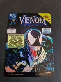 1 x Eddie Brock Venom, Lethal Protector (0233) - Foil - Borderless - MTG NM - Image 2