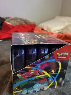 Pokemon TCG Mega Heroes Mini Tin Display Factory Sealed 10 Mini Tins - Image 2