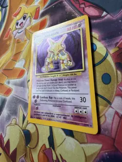 Pokemon TCG Alakazam 1/102 Base Set Unlimited Holo Rare Vintage WOTC NM / LP - Image 4