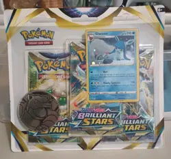 Pokemon TCG Brilliant Stars 3 Pack Blister Set. New/Sealed Glaceon Leafeon Set! - Image 3