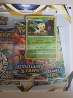 Pokemon TCG Brilliant Stars 3 Pack Blister Set. New/Sealed Glaceon Leafeon Set! - Image 5