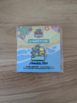 2024 Honolulu Pokemon World Championships Competitor Pin | New - Image 1