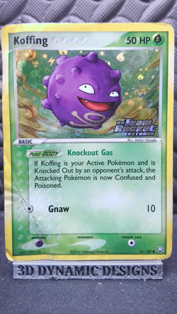 | Pokemon Koffing 61/109 Team Rocket Returns STAMPED Reverse Holo HP 🔥 | - Image 1