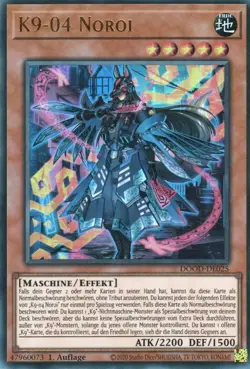 yugioh K9-04 Noroi DOOD-DE025 ULTRA RARE 1AUFLAGE DEUTSCH - Image 1