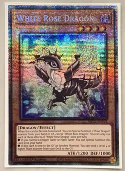 Yugioh! 1x White Rose Dragon MP25-EN038 Starlight Rare 1st Ed NM - Image 1