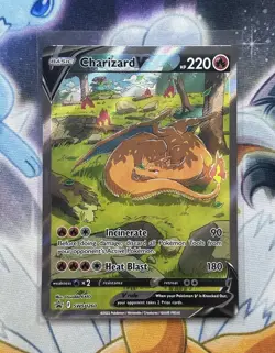 Pokemon TCG Charizard v SWSH260 Holo Rare Card Sword & Shield Promo - Image 1