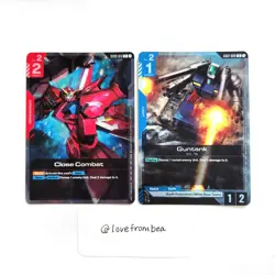 Gundam Card Game - ST03-013 & GD01-008 Championship Promo Card Set - English NM - Image 1