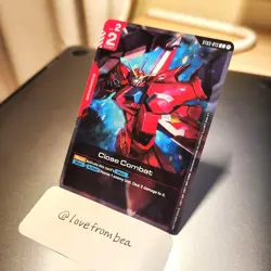 Gundam Card Game - ST03-013 & GD01-008 Championship Promo Card Set - English NM - Image 2