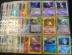 Lot of 90 ALL HOLO Vintage Pokemon Card Binder Collection - Image 1