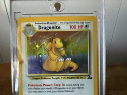 Pokemon TCG Dragonite Holo Rare Card 4/62 1999 First Edition - Image 5