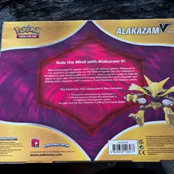 Pokemon Trading Card Game Collector Box Sealed [ Alakazam V ] 4-Packs - Image 2