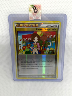 Flower Shop Lady Supporter Undaunted 74/90 Reverse Holo Pokemon Trading Card - Image 4