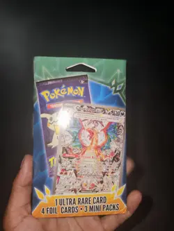 Pokemon 3 Mini Packs 1 Ultra Rare, 4 Foil Cards, 3 Packs! - Image 1