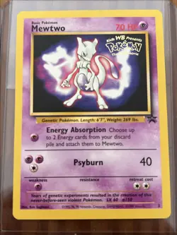 WB Kids Gold Stamped 1999 Pokemon First Movie Promo 4 Card Lot Mewtwo Pikachu NM - Image 5