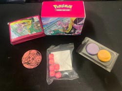 Pokemon Iono Premium Collection tokens, sleeves, dice and Deck Box No Cards - Image 1