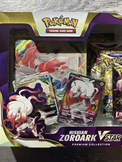 Hisuian Zoroark VSTAR Premium Collection Box Pokemon Cards - Brand & New Sealed - Image 3