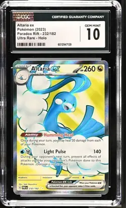 CGC 10 Altaria EX 232/182 Paradox Rift Full Art Secret Rare Pokemon Card 232/182 - Image 1