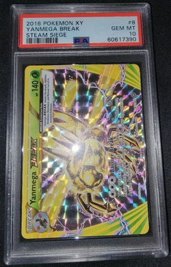 Holo Foil Yanmega Break 8/114 XY: Steam Siege Set Pokemon Cards PSA 10 GEM MINT - Image 1