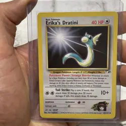 Erika's Dratini 42/132 Gym Heroes Uncommon Vintage Pokemon Card Near Mint NM Vtg - Image 1