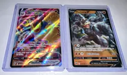 Pokemon TCG Machamp VMAX & V Ultra Rare Card Astral Radiance 073/189 & 072/189 - Image 1
